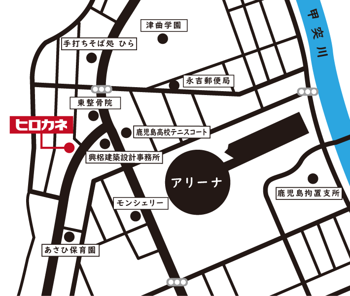 ヒロカネ新事務所マップ